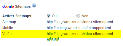 Disponibilité du Video Sitemaps Disponibilité du Video Sitemaps