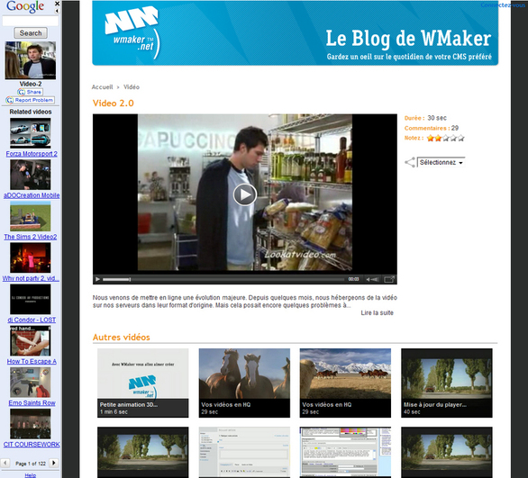Disponibilité du Video Sitemaps Disponibilité du Video Sitemaps
