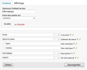 L'incroyable Menu Déployable L'incroyable Menu Déployable