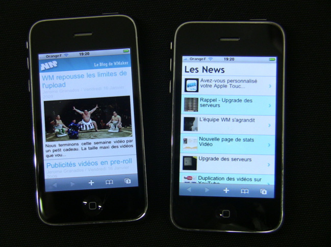 Version iPhone: les modules Une et Dernières actualités revisités Version iPhone: les modules Une et Dernières actualités revisités
