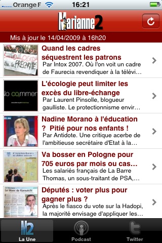 Apps iPhone pour Marianne2