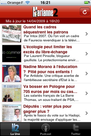 Apps iPhone pour Marianne2 Apps iPhone pour Marianne2