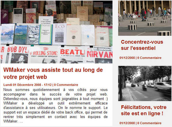 Organisez votre Une différemment avec Moderne 6 Organisez votre Une différemment avec Moderne 6