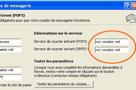 Pour ceux qui ont un problème de mail