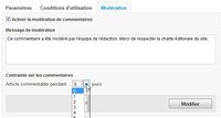 Gestion avancée des commentaires