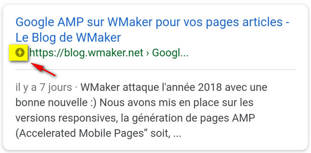 Fonctionnement de Google AMP sur WMaker