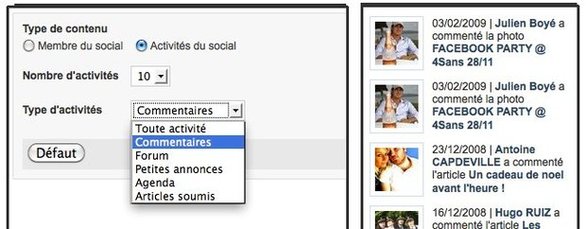 Module Réseau Social et autres nouveautés Module Réseau Social et autres nouveautés