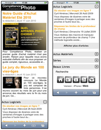 Nouvelle version Web Mobile