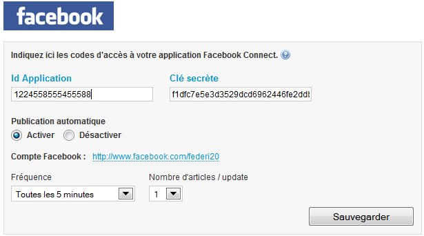 De la publication automatique sur Facebook... De la publication automatique sur Facebook...