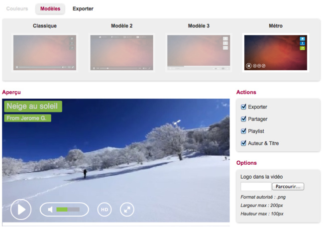 Les nouveautés du player vidéo Les nouveautés du player vidéo