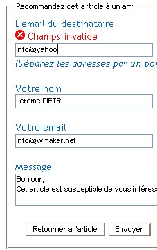 Des formulaires Web 2.0 Des formulaires Web 2.0