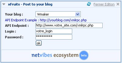 Blog-it pour Netvibes ecosystem