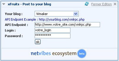 Blog-it pour Netvibes ecosystem Blog-it pour Netvibes ecosystem