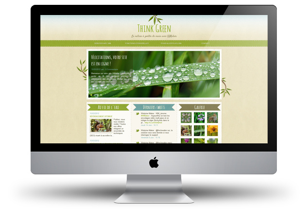Nouveau thème - Think Green Nouveau thème - Think Green