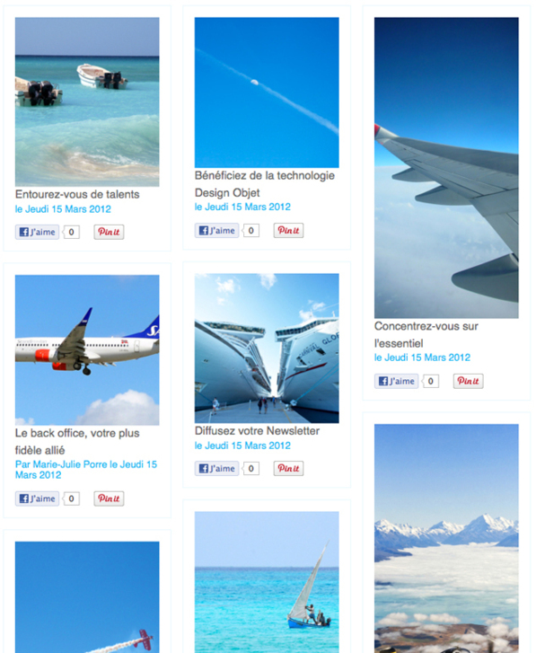Module mes notes : Affichage à la Pinterest ! Module mes notes : Affichage à la Pinterest !