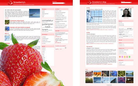 Nouvelle maquette : Strawberry's Nouvelle maquette : Strawberry's