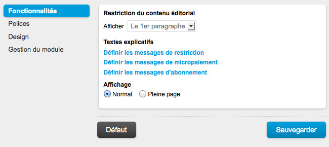 Un peu de ménage sur la restriction de contenu Un peu de ménage sur la restriction de contenu