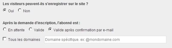 Intranet / Extranet contrôle sur Email