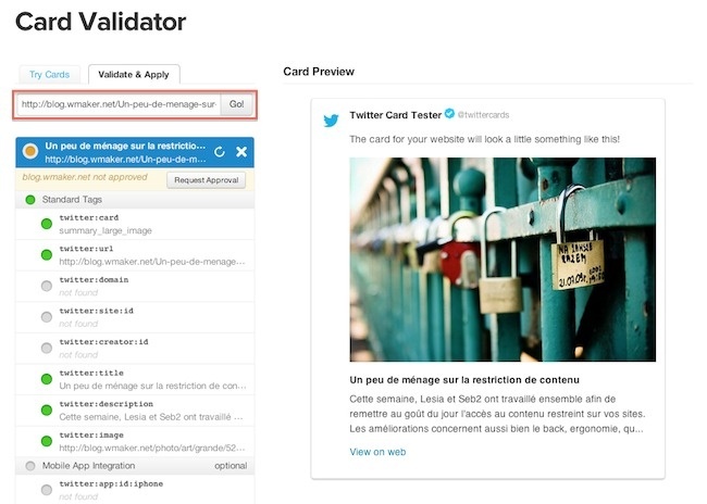 Enrichissez vos tweets grace aux Twitter Cards Enrichissez vos tweets grace aux Twitter Cards