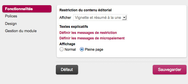 Restriction et Micro-paiement pour les WebTV Restriction et Micro-paiement pour les WebTV