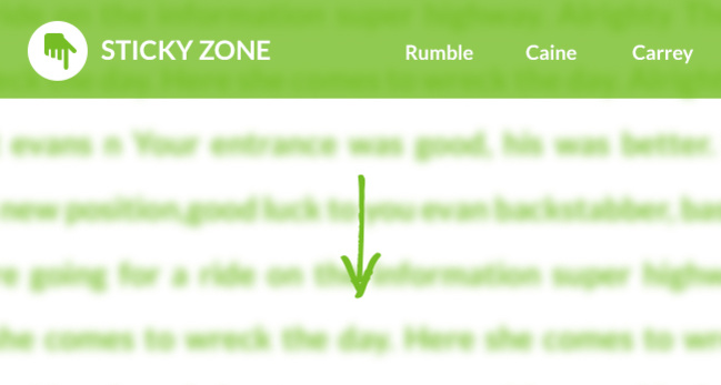 Stickyzone : ne laissez pas votre logo se perdre dans votre site... Stickyzone : ne laissez pas votre logo se perdre dans votre site...