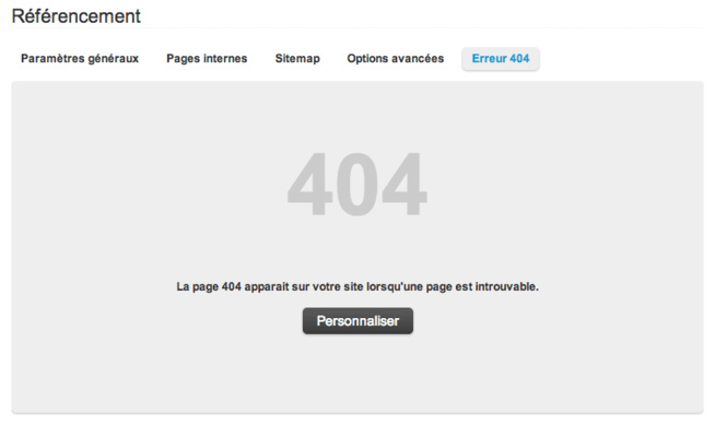 Même la page 404 est personnalisable ! Même la page 404 est personnalisable !