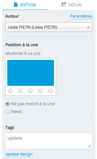 V6 : Nouvelle page Article V6 : Nouvelle page Article