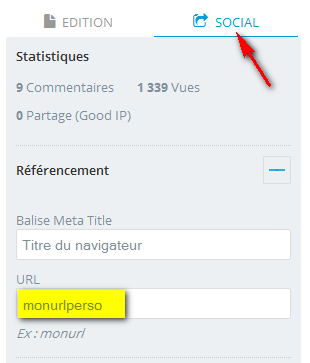 Personnalisez vos Tweets et vos urls à la publication d'un article Personnalisez vos Tweets et vos urls à la publication d'un article