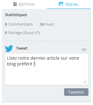 Personnalisez vos Tweets et vos urls à la publication d'un article Personnalisez vos Tweets et vos urls à la publication d'un article