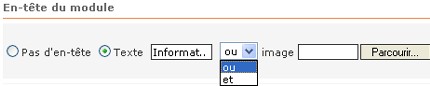 Nouvelle fonctionalité pour les Entêtes Nouvelle fonctionalité pour les Entêtes