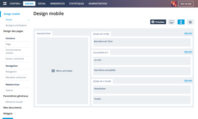 Backoffice : Design Mobile Backoffice : Design Mobile