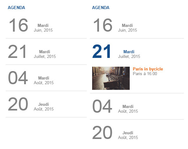 Nouveau module d'agenda Nouveau module d'agenda