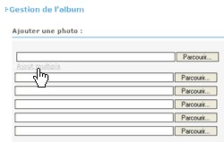 Galerie : Ajout multiple de photos Galerie : Ajout multiple de photos