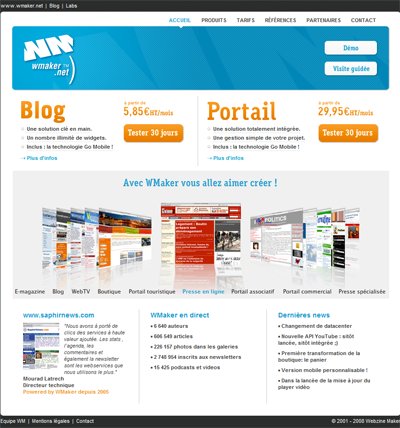 Nouveau portail WMaker.net Nouveau portail WMaker.net