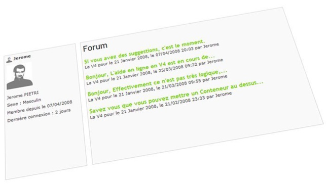 Construction progressive des pages SNS Construction progressive des pages SNS