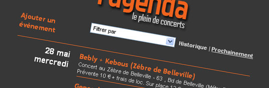 Agenda: refonte complète Agenda: refonte complète