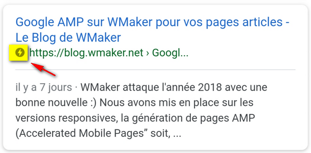 Fonctionnement de Google AMP sur WMaker