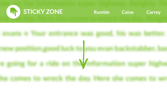 Stickyzone : ne laissez pas votre logo se perdre dans votre site... Stickyzone : ne laissez pas votre logo se perdre dans votre site...