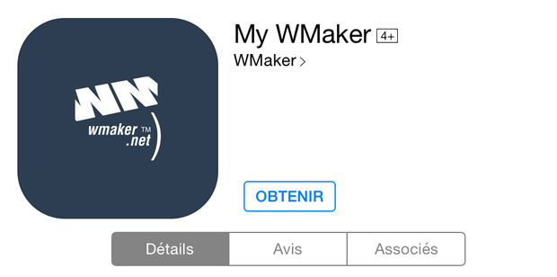 Mise à jour de l'app My WMaker sur iOS