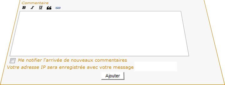 Suivi des commentaires par email Suivi des commentaires par email