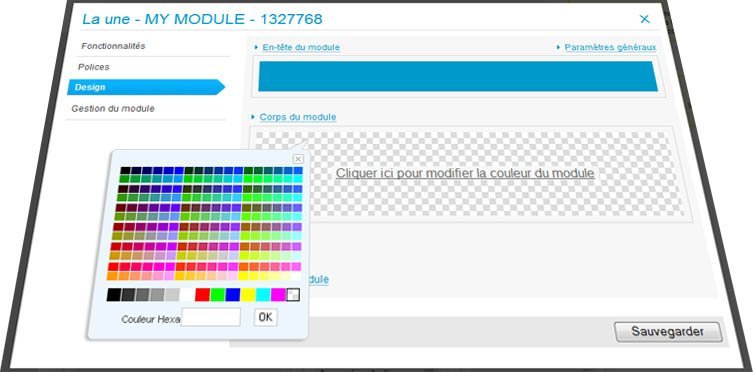 Nouvelle érgonomie pour le paramétrage des modules Nouvelle érgonomie pour le paramétrage des modules