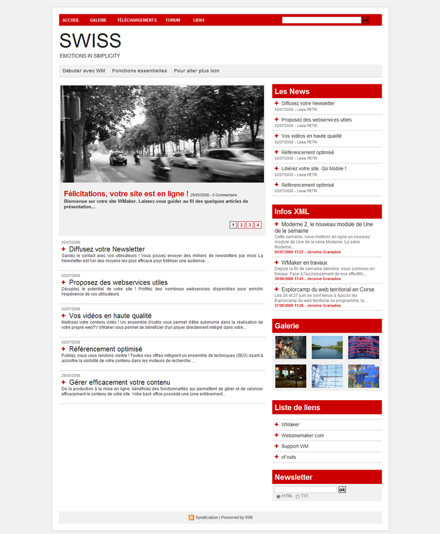 Nouvelle maquette Swiss Nouvelle maquette Swiss