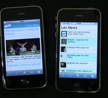 Version iPhone: les modules Une et Dernières actualités revisités