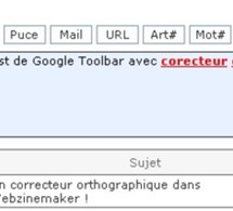 Google Toolbar avec correcteur d'orthographe