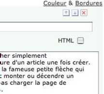 Déplacez vos paragraphes dans vos articles