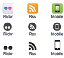 Nouveaux sets d'icones Services Web 2.0