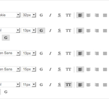 Nouvelle interface du paramétrage des polices Nouvelle interface du paramétrage des polices