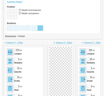 Background/Gabarit : amélioration du paramétrage